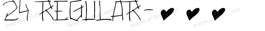 24 regular字体转换